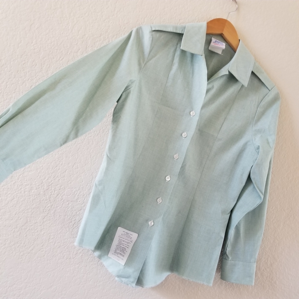 Vintage DSCP Garrison Collection The Perfect Fit Mint Shirt 10P - Picture 2 of 7